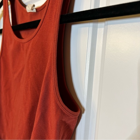 C’EST MOI RUST COLOURED CROPPED TANK TOP MADE WITH RAYON FROM BAMBOO ONE SIZE - Picture 4 of 16